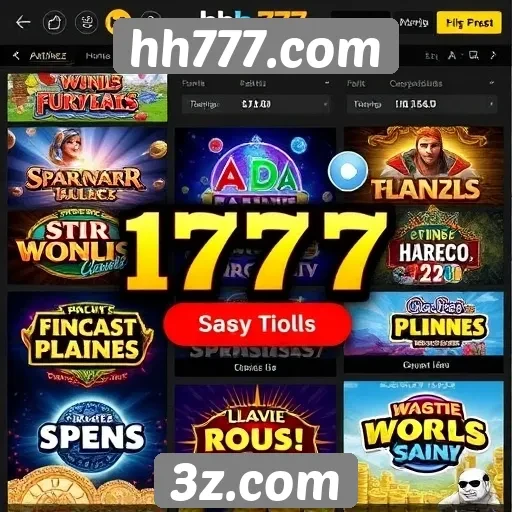 Análise da diversidade de jogos em hh777.com