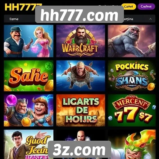 Análise da variedade de jogos em hh777.com