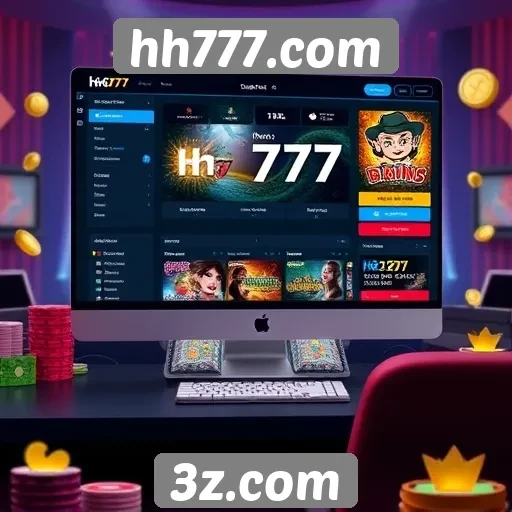 Análise da interface do usuário em hh777.com